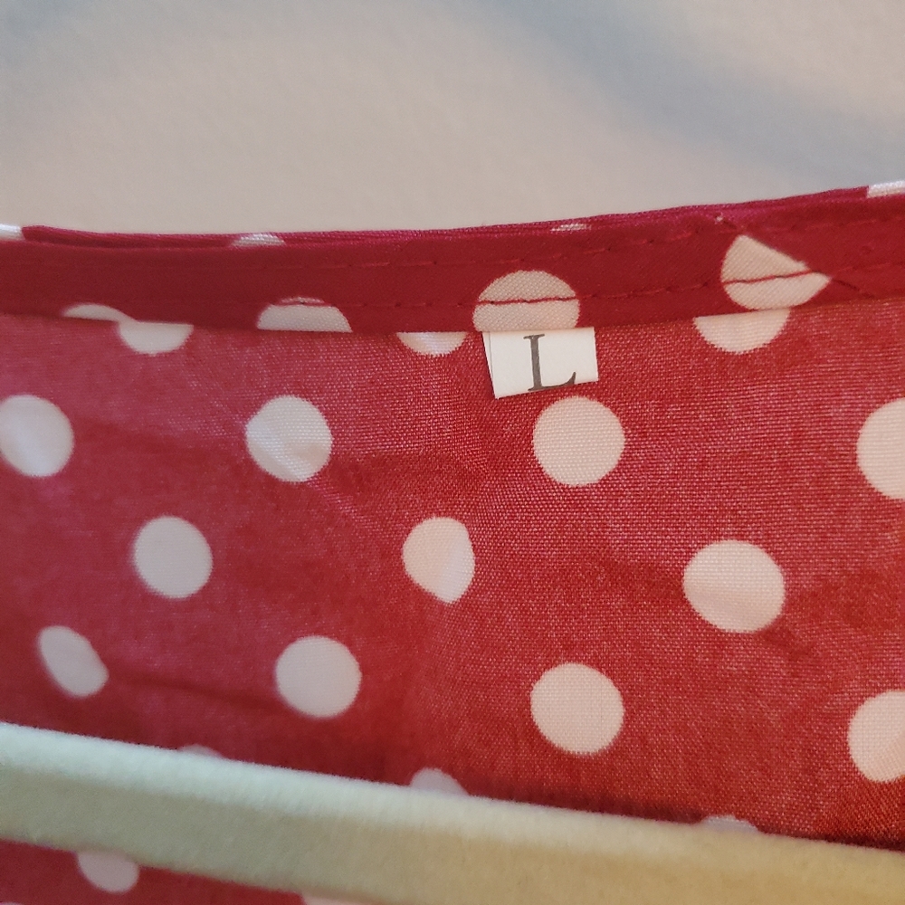 Wine Polka Dot Jumpsuit - Picture 5 of 10